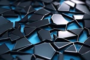 Voronoi Blocks Pattern Texture Background Generative AI photo