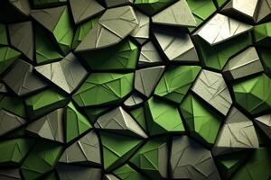 Voronoi Blocks Pattern Texture Background Generative AI photo