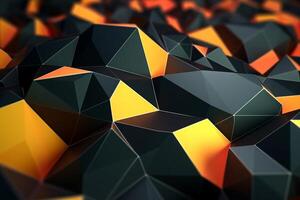 Voronoi Blocks Pattern Texture Background Generative AI photo