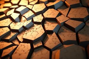 Voronoi Blocks Pattern Texture Background photo