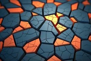 Voronoi Blocks Pattern Texture Background photo