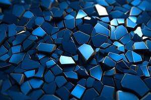 Voronoi Blocks Pattern Texture Background Generative AI photo