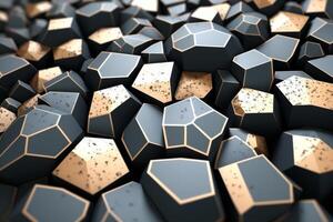 Voronoi Blocks Pattern Texture Background photo