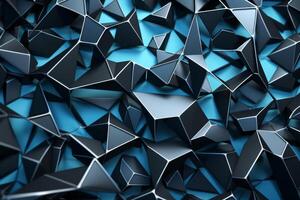 Voronoi Blocks Pattern Texture Background Generative AI photo