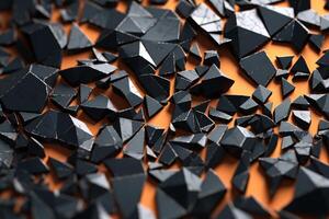 Voronoi Blocks Pattern Texture Background photo