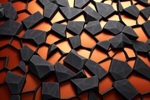 Voronoi Blocks Pattern Texture Background photo