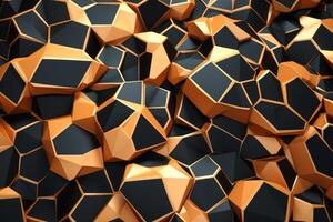 Voronoi Blocks Pattern Texture Background photo