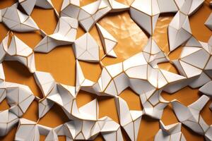 Voronoi Blocks Pattern Texture Background Generative AI photo