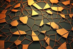 Voronoi Blocks Pattern Texture Background photo