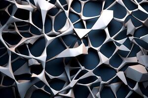 Voronoi Blocks Pattern Texture Background Generative AI photo