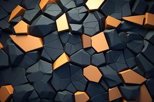 Voronoi Blocks Pattern Texture Background photo