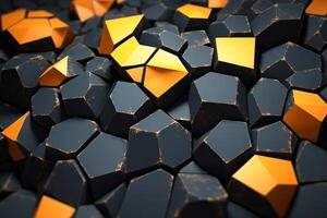 Voronoi Blocks Pattern Texture Background photo