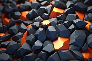 Voronoi Blocks Pattern Texture Background photo