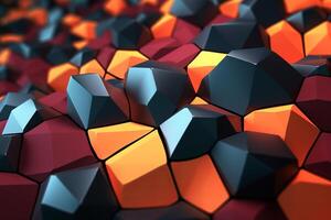 Voronoi Blocks Pattern Texture Background photo