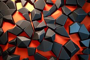 Voronoi Blocks Pattern Texture Background photo