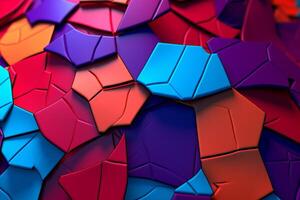 Voronoi Blocks Pattern Texture Background photo