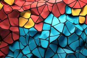 Voronoi Blocks Pattern Texture Background photo
