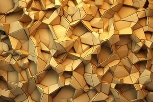 Voronoi Blocks Pattern Texture Background Generative AI photo