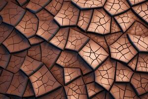 voronoi bloques modelo textura antecedentes generativo ai foto