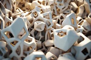 Voronoi Blocks Pattern Texture Background photo