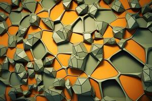 Voronoi Blocks Pattern Texture Background photo