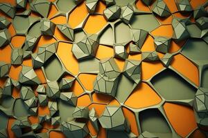 voronoi bloques modelo textura antecedentes generativo ai foto