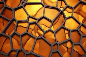 Voronoi Blocks Pattern Texture Background Generative AI photo