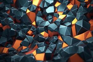 Voronoi Blocks Pattern Texture Background photo