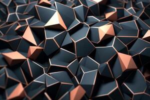 Voronoi Blocks Pattern Texture Background photo