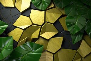 Voronoi Blocks Pattern Texture Background photo