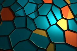 Voronoi Blocks Pattern Texture Background photo