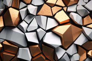 Voronoi Blocks Pattern Texture Background photo