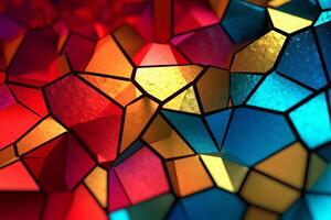 Voronoi Blocks Pattern Texture Background photo
