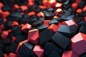 Voronoi Blocks Pattern Texture Background photo