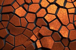 Voronoi Blocks Pattern Texture Background Generative AI photo