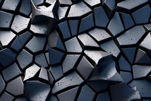 Voronoi Blocks Pattern Texture Background photo
