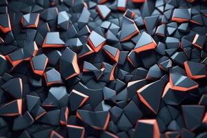 Voronoi Blocks Pattern Texture Background photo