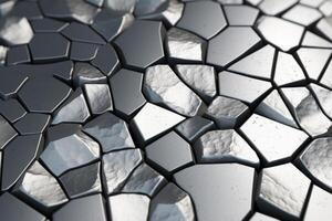Voronoi Blocks Pattern Texture Background photo