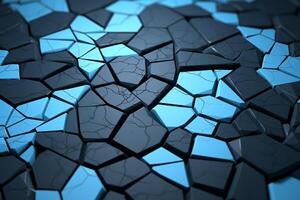 Voronoi Blocks Pattern Texture Background photo