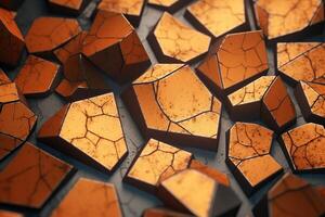 Voronoi Blocks Pattern Texture Background photo