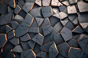 Voronoi Blocks Pattern Texture Background photo