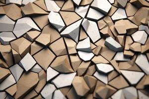 Voronoi Blocks Pattern Texture Background photo