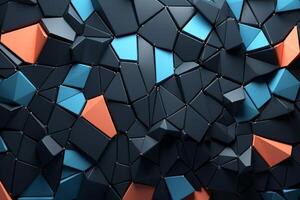 Voronoi Blocks Pattern Texture Background photo