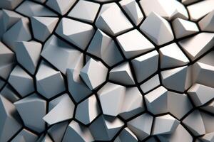 voronoi bloques modelo textura antecedentes generativo ai foto