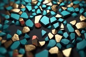 Voronoi Blocks Pattern Texture Background photo