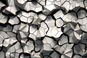 Voronoi Blocks Pattern Texture Background Generative AI photo