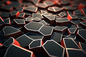 Voronoi Blocks Pattern Texture Background photo