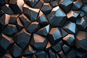 Voronoi Blocks Pattern Texture Background photo