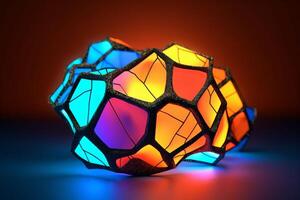 Voronoi Blocks Pattern Texture Background photo