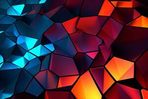 Voronoi Blocks Pattern Texture Background photo